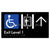 Exit Level 1 Via Lift w/ Large Arrow