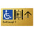 Exit Level 1 Via Lift w/ Large Arrow