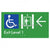 Exit Level 1 Via Lift w/ Large Arrow