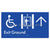 Exit Level Ground Via Lift w/ Large Arrow