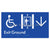 Exit Level Ground Via Lift w/ Large Arrow