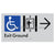 Exit Level Ground Via Lift w/ Large Arrow