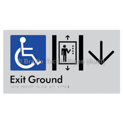 Exit Level Ground Via Lift w/ Large Arrow