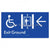 Exit Level Ground Via Lift w/ Large Arrow