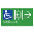Exit Level Ground Via Lift w/ Large Arrow