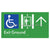 Exit Level Ground Via Lift w/ Large Arrow
