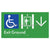 Exit Level Ground Via Lift w/ Large Arrow