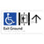 Exit Level Ground Via Lift w/ Large Arrow