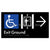 Exit Level Ground Via Lift w/ Large Arrow
