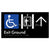Exit Level Ground Via Lift w/ Large Arrow