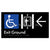 Exit Level Ground Via Lift w/ Large Arrow