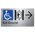 Exit Level Ground Via Lift w/ Large Arrow