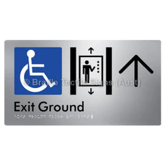 Exit Level Ground Via Lift w/ Large Arrow