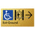 Exit Level Ground Via Lift w/ Large Arrow
