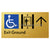 Exit Level Ground Via Lift w/ Large Arrow