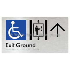 Exit Level Ground Via Lift w/ Large Arrow