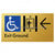 Exit Level Ground Via Lift w/ Large Arrow