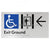 Exit Level Ground Via Lift w/ Large Arrow