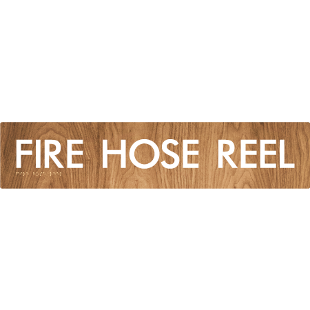 Braille Sign FIRE HOSE REEL - Braille Tactile Signs Aust. - BTS57-wdg - Custom Signs - Fast Shipping - High Quality - Australian Made & Owned