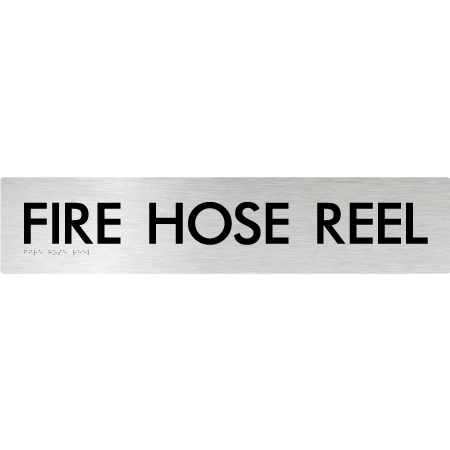 Braille Sign FIRE HOSE REEL - Braille Tactile Signs Aust. - BTS57-aliB - Custom Signs - Fast Shipping - High Quality - Australian Made & Owned