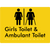 Girls Toilet & Ambulant Toilet with Air Lock