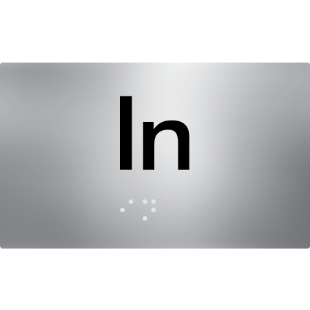 Braille Sign In - Braille Tactile Signs Aust. - BTS16-aliS - Custom Signs - Fast Shipping - High Quality - Australian Made & Owned
