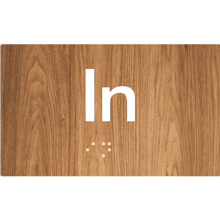 Braille Sign In - Braille Tactile Signs Aust. - BTS16-wdg - Custom Signs - Fast Shipping - High Quality - Australian Made & Owned