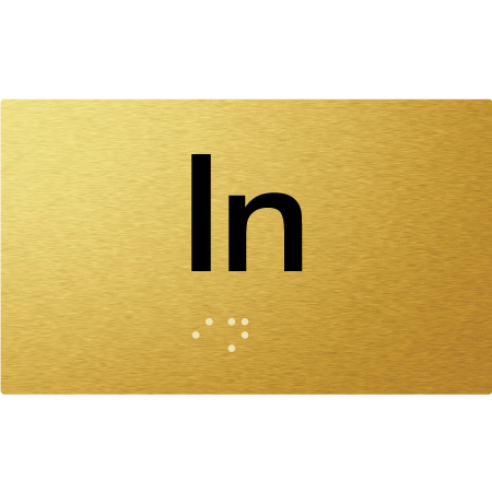 Braille Sign In - Braille Tactile Signs Aust. - BTS16-aliG - Custom Signs - Fast Shipping - High Quality - Australian Made & Owned