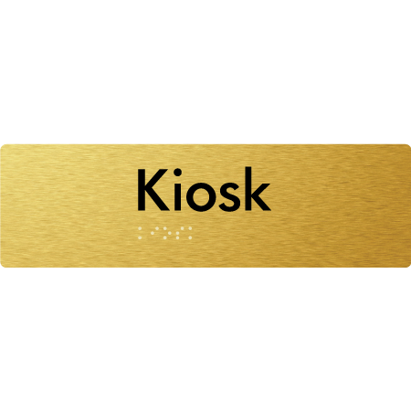 Braille Sign Kiosk - Braille Tactile Signs Aust. - BTS422-aliG - Custom Signs - Fast Shipping - High Quality - Australian Made & Owned