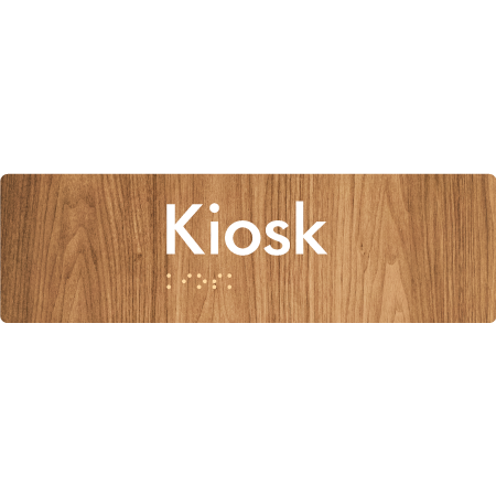 Braille Sign Kiosk - Braille Tactile Signs Aust. - BTS422-wdg - Custom Signs - Fast Shipping - High Quality - Australian Made & Owned