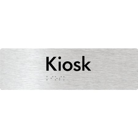 Braille Sign Kiosk - Braille Tactile Signs Aust. - BTS422-aliB - Custom Signs - Fast Shipping - High Quality - Australian Made & Owned