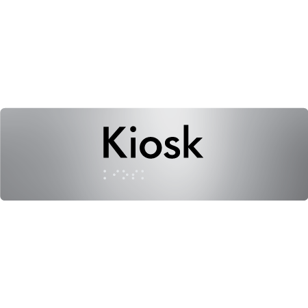 Braille Sign Kiosk - Braille Tactile Signs Aust. - BTS422-aliS - Custom Signs - Fast Shipping - High Quality - Australian Made & Owned