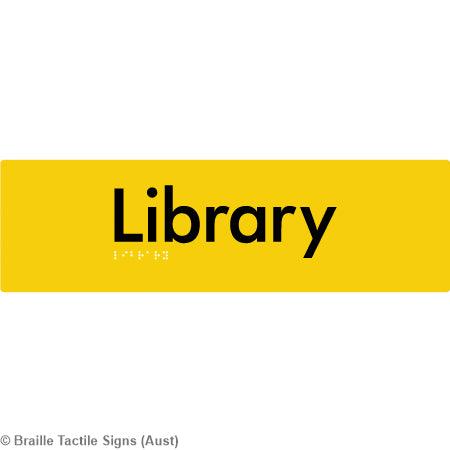 Braille Sign Library - Braille Tactile Signs Aust. - BTS121-blu - Custom Signs - Fast Shipping - High Quality - Australian Made & Owned