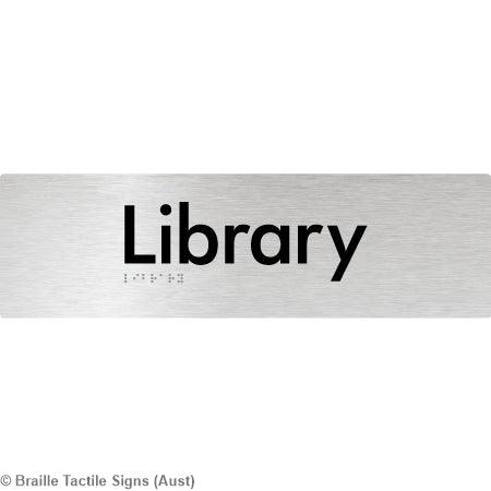 Braille Sign Library - Braille Tactile Signs Aust. - BTS121-blu - Custom Signs - Fast Shipping - High Quality - Australian Made & Owned