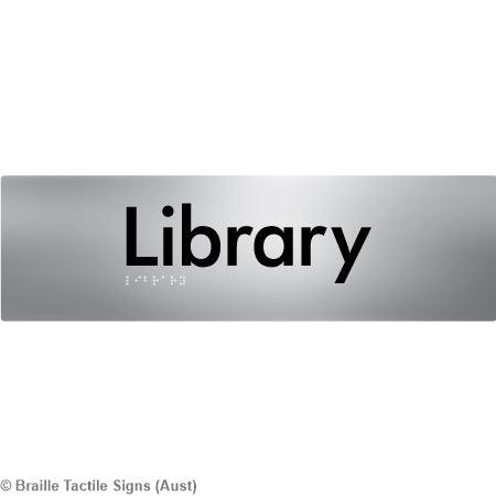 Braille Sign Library - Braille Tactile Signs Aust. - BTS121-blu - Custom Signs - Fast Shipping - High Quality - Australian Made & Owned