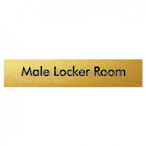 Male Locker Room - Braille Tactile Signs (Aust) - BTS148-aliG - Fully Custom Signs - Fast Shipping - High Quality