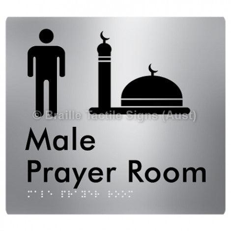 Male Prayer Room - Braille Tactile Signs (Aust) - BTS326-aliS - Fully Custom Signs - Fast Shipping - High Quality