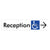 Reception Access w/ Large Arrow