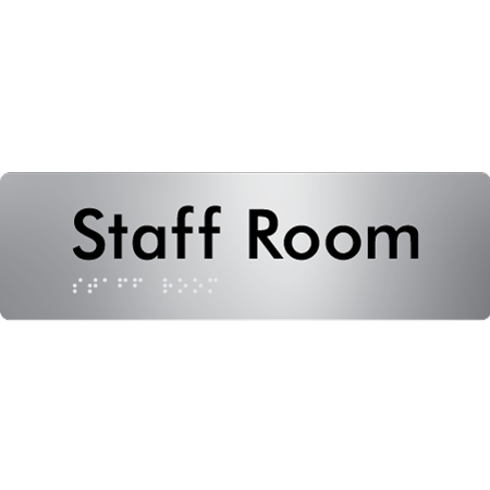 Braille Sign Staff Room - Braille Tactile Signs Aust. - BTS436-aliS - Custom Signs - Fast Shipping - High Quality - Australian Made & Owned