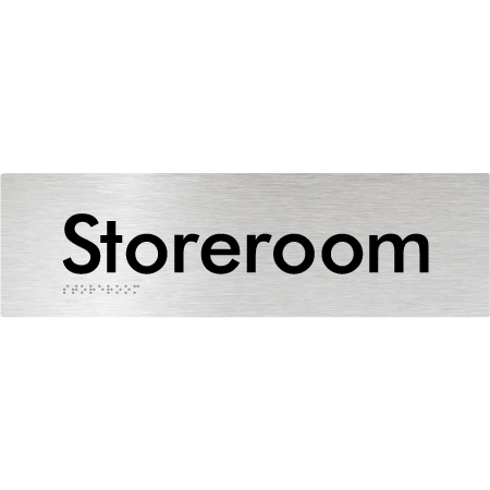 Braille Sign Storeroom - Braille Tactile Signs Aust. - BTS48-aliB - Custom Signs - Fast Shipping - High Quality - Australian Made & Owned