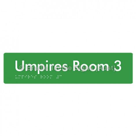 Umpires Room 3 - Braille Tactile Signs Aust.