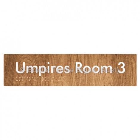 Umpires Room 3 - Braille Tactile Signs Aust.