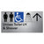 Unisex Accessible Toilet LH & Shower w/ Large Arrow: