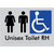 Unisex Accessible Toilet LH / RH