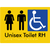 Unisex Accessible Toilet LH / RH