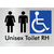 Unisex Accessible Toilet LH / RH
