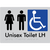 Unisex Accessible Toilet LH / RH