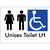 Unisex Accessible Toilet LH / RH