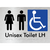Unisex Accessible Toilet LH / RH