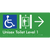 Unisex Accessible Toilet on Level 1 Via Lift w/ Large Arrow